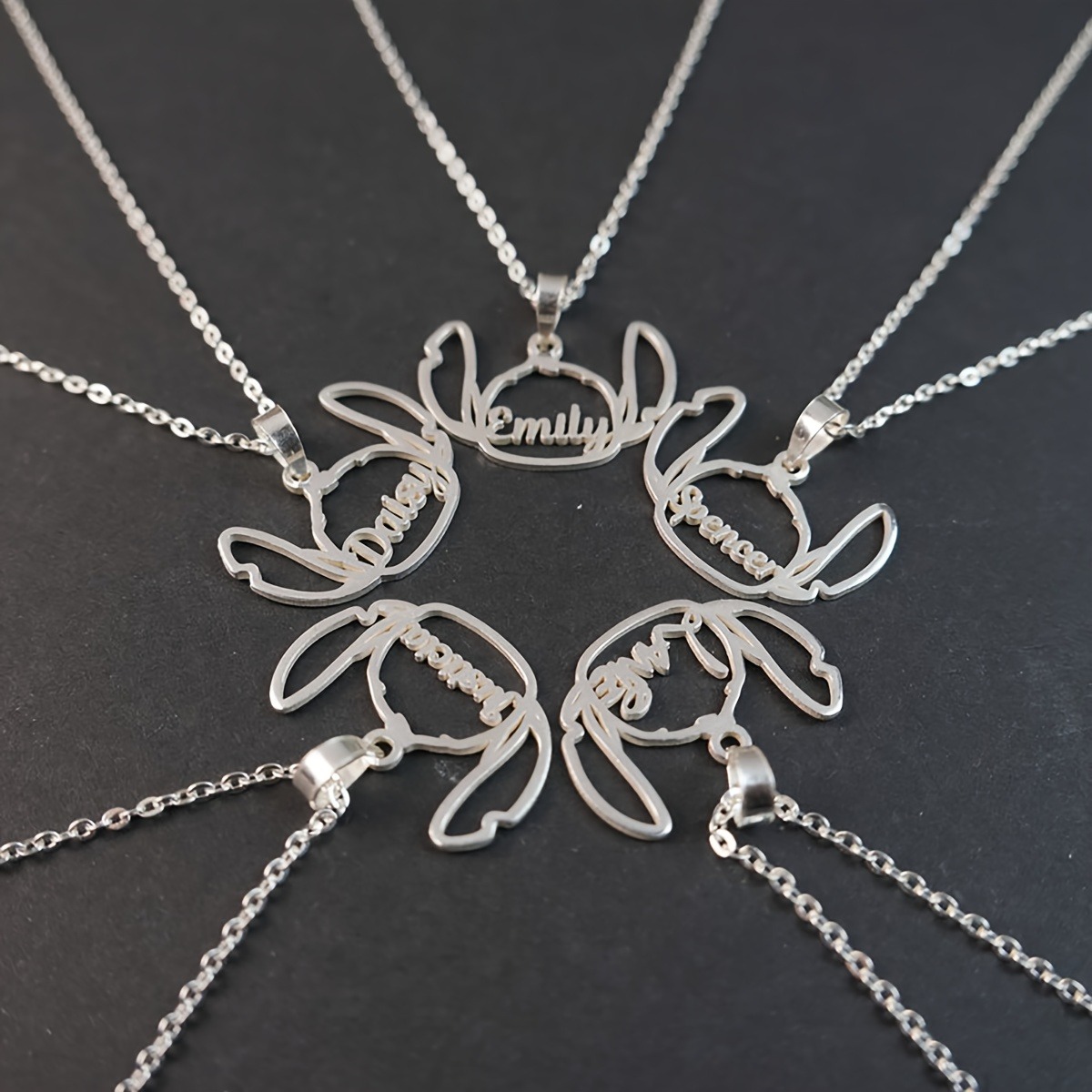 Custom Name Necklace — 18K Gold-Plated Stainless Steel Pendant